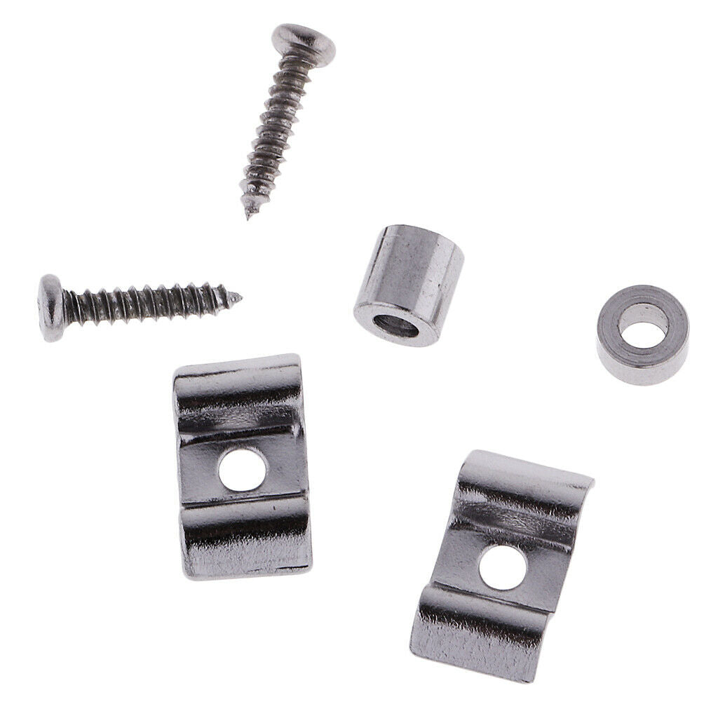 3pcs Guitar Tone Volume Control Knobs+2pcs Roller String Tree Guide Retainer