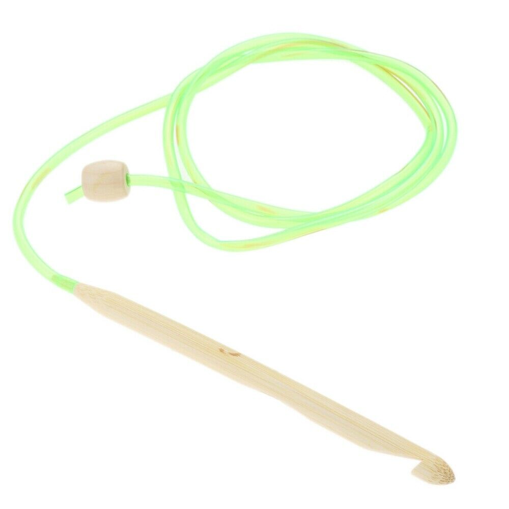 12pcs Bamboo Crochet Hooks Multicolor DIY Sewing Knitting Hook 120cm Dia.3-10mm