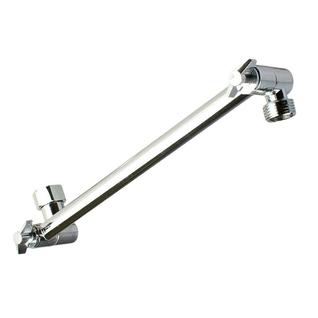 Adjustable Shower Head Extension Shower Extender Tube Arm Rain Shower Head