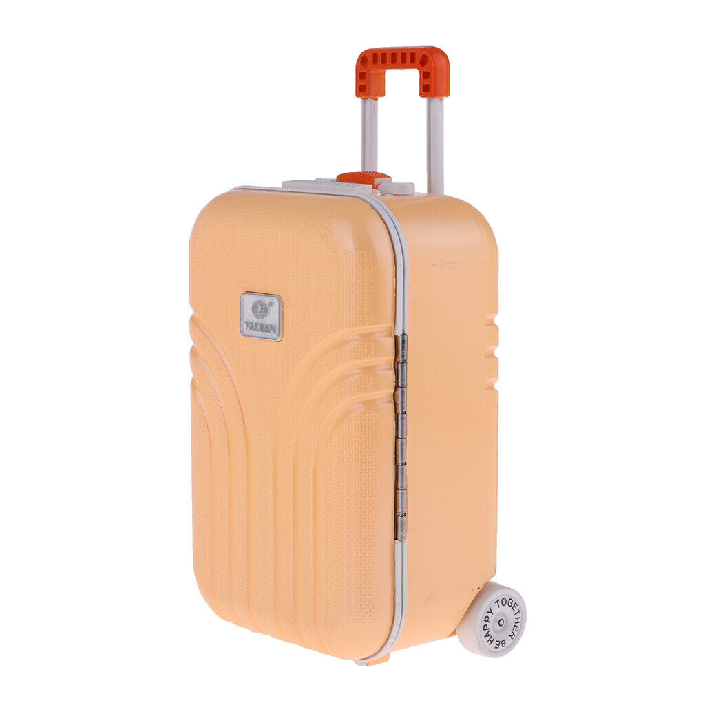Ballerina Music Box Suitcase Shaped Mechanism Musical Box Gift Orange