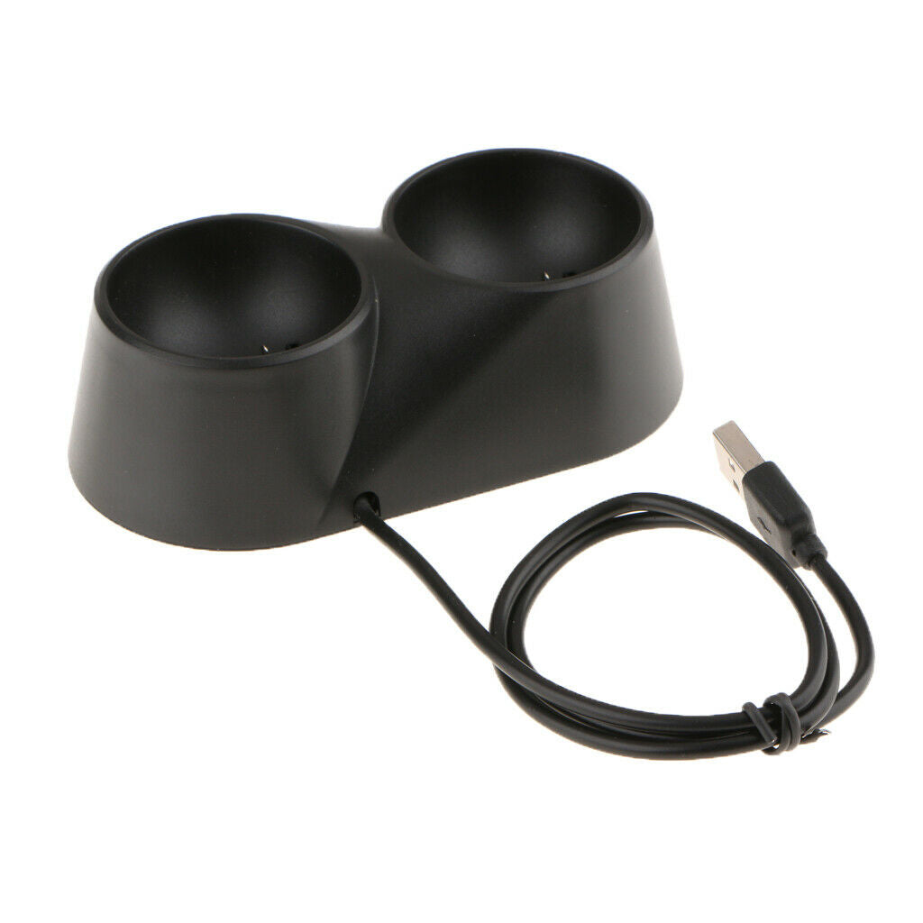 Charger for PS4 VR Move Dual Charging Station for 2 Controllers, Fast Charge