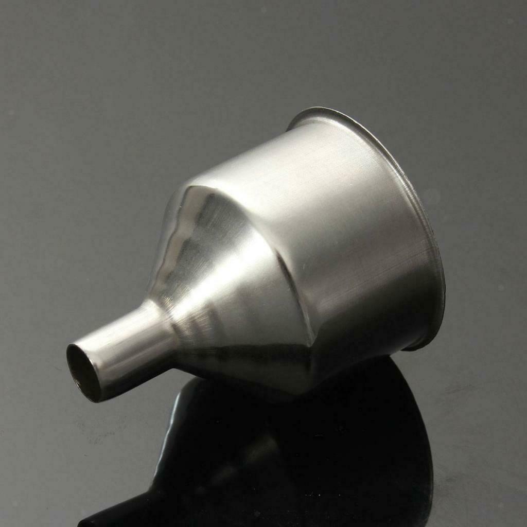 Small Metal Funnel Spice Wine Funnel for Oil Bottle Flasks Kitchen Funnel