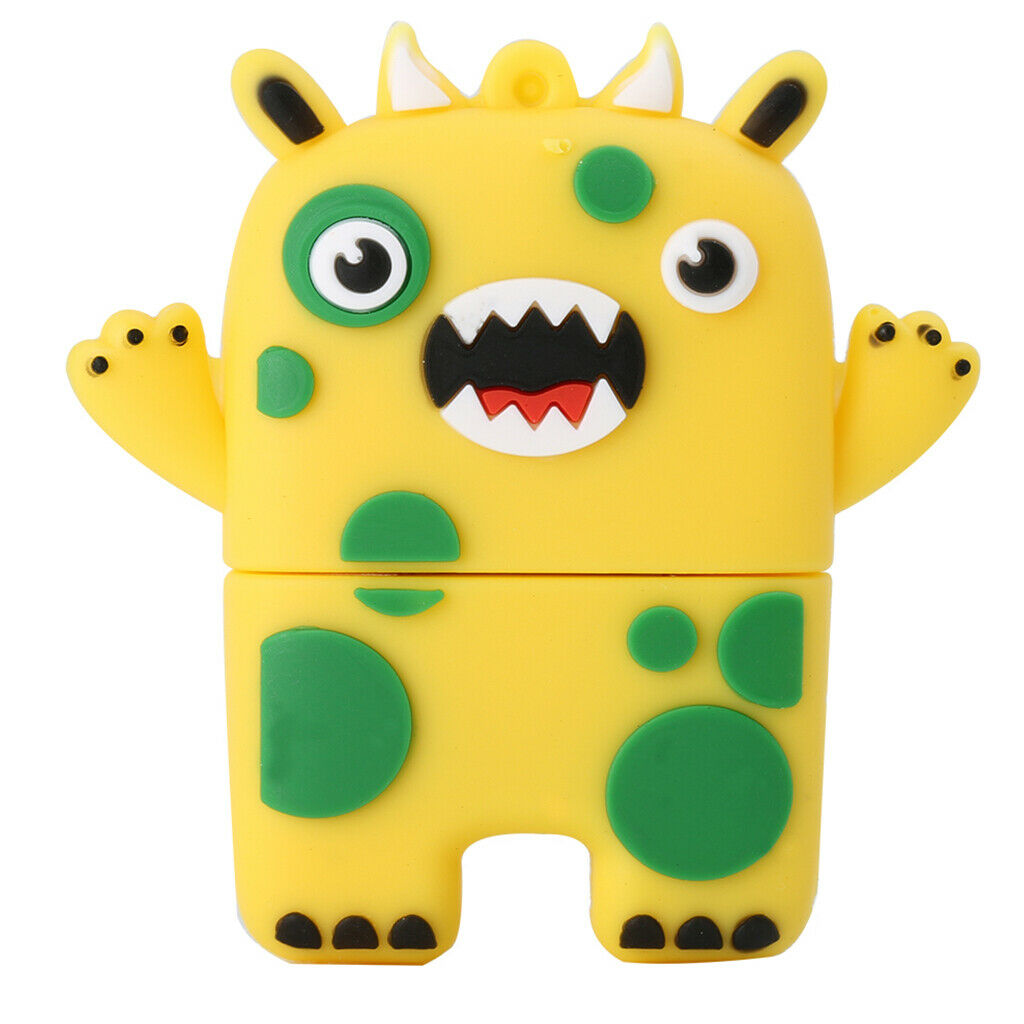 64GB USB 2.0 Flash Drive High Read Speed Memory Storage for Laptop Monster Shape
