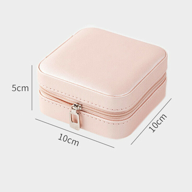 Leather Box Organizer Portable Travel Jewellery Case Ornament Case Storage HN US