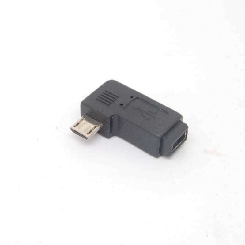 90 Degree right Angle Adapter micro USB Type A B male to mini USB feMale Charger