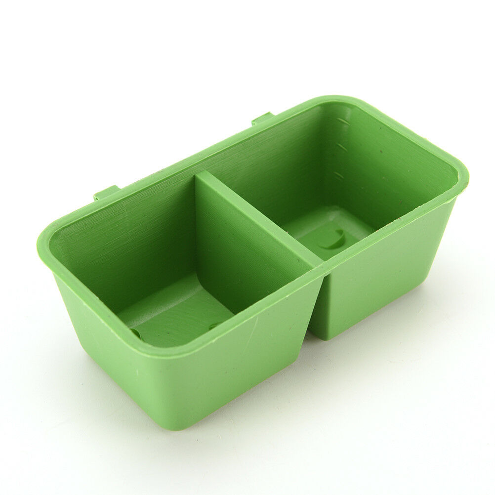 2 in 1 Parrot Food Water Bowl Cups Bird Pigeons Cage Sand Cup Feeding Feed.l8