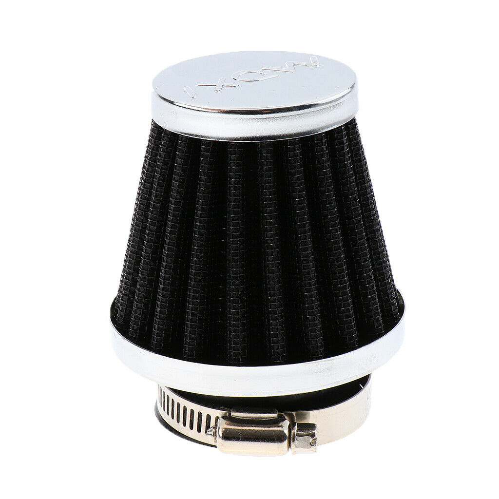Universal Motorcycle Dirt Bike ATV Air Intake Filter Cleaner Black  46mm