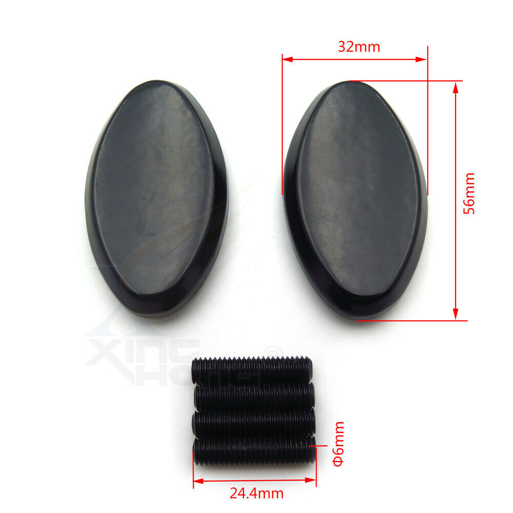 Mirror Plate Block Off For 2005-2008 Kawasaki Ninja Zx6R Zx6Rr 636 Zx10R Black