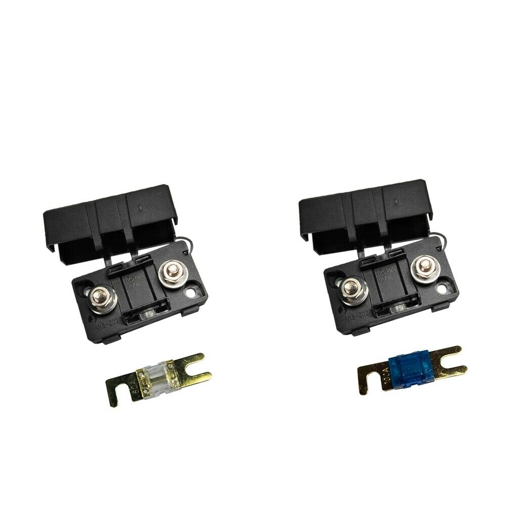 Automotive Car Mini ANS Fuse Holder Fusebox Block Dustproof Cover 80A+100A