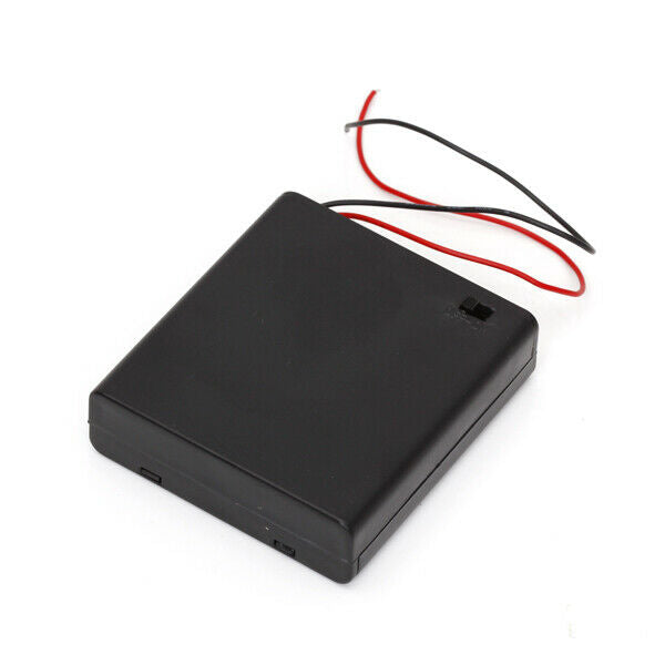 5x Battery Box Holder Case for 4 AA Batteries 6V with on / off Switch