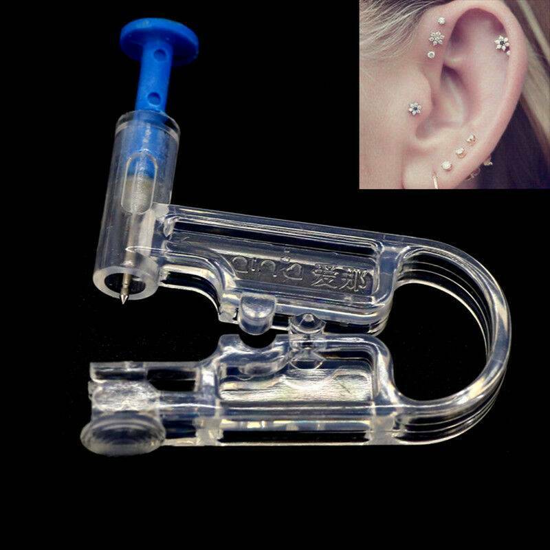 Disposable Safety Ear/Body Piercing Gun Unit Tool w/ Ear Stud No Pain Asepsis_AU