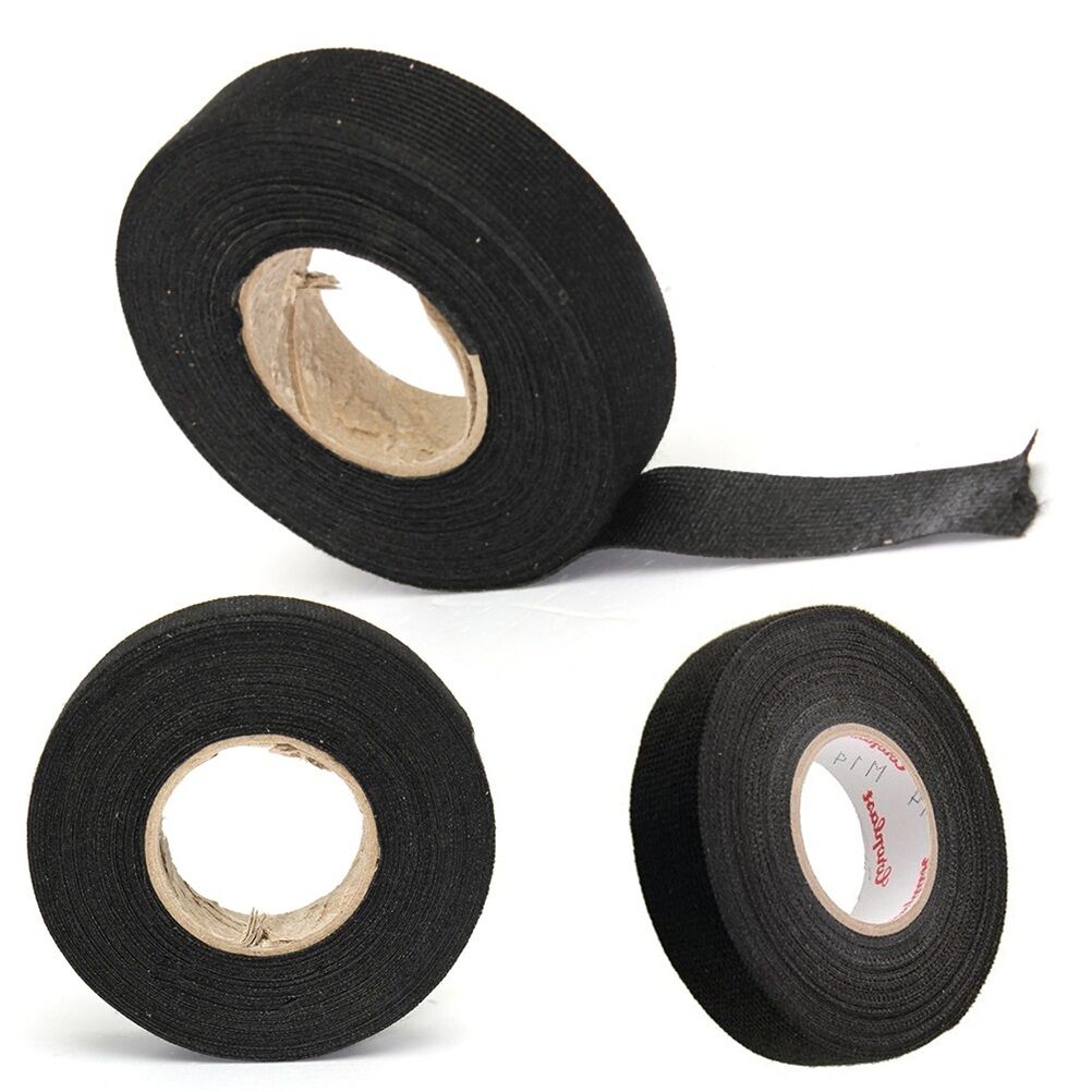 19mm x 15M Looms Cars Wiring Harness Tape Strong Adhesive Cloth Fabric Tap.l8
