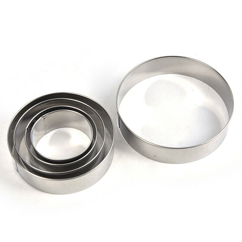 1Set Round Circle Stainless Steel Cookie Cutter Biscuit DIY Baking Pastry.l8