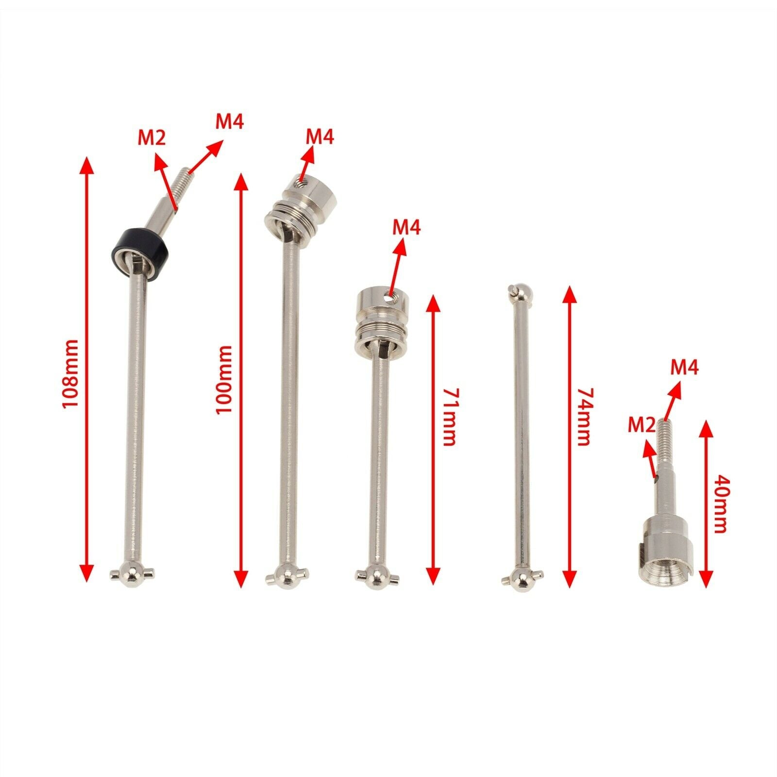 RC Car Front CVD Drive Shaft Kits for WLtoys 104001 RC Truck Car Spare