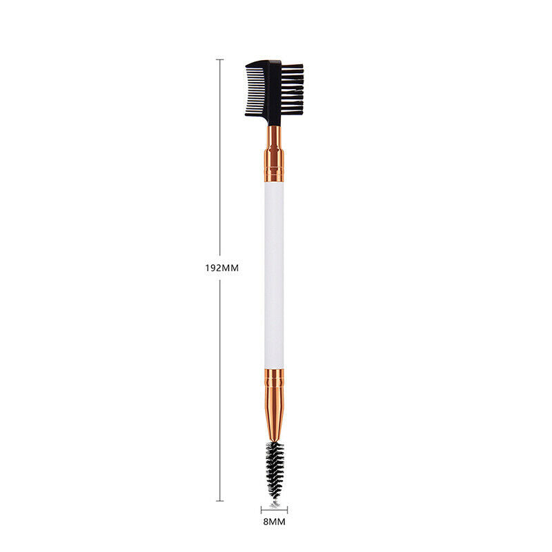 1PC Double Ended Eyebrow Comb Brush Makeup Brush Eyelash Applicator Makeu.l8