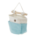 Cute Fabric Storage Bag Multipurpose Wall Hanging Bag Home Organiser Blue