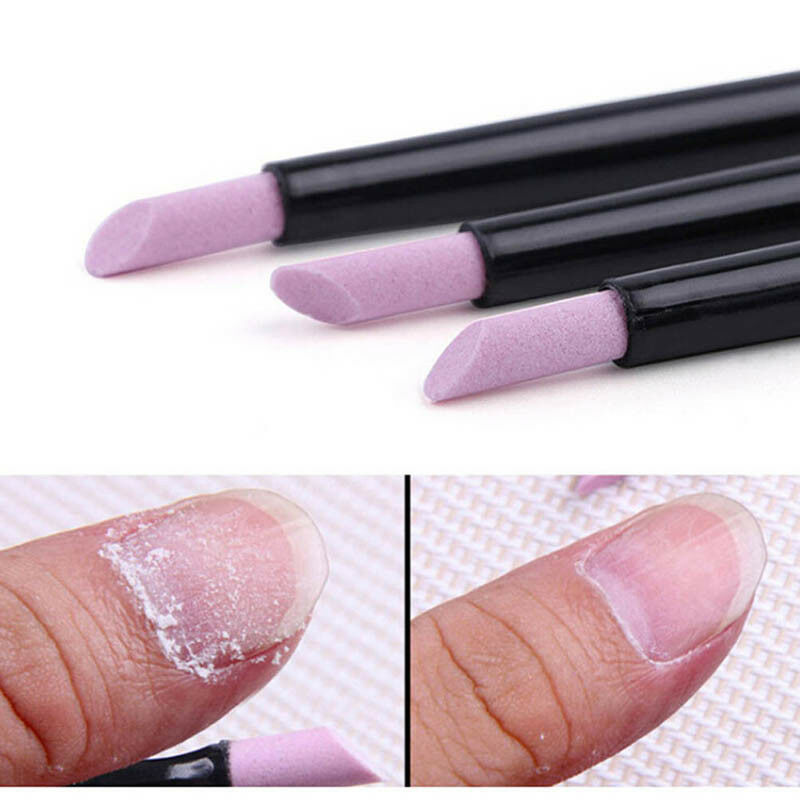 5x quartz nail cuticle pusher finger dead skin remover nail sciss joJ.ec Kt