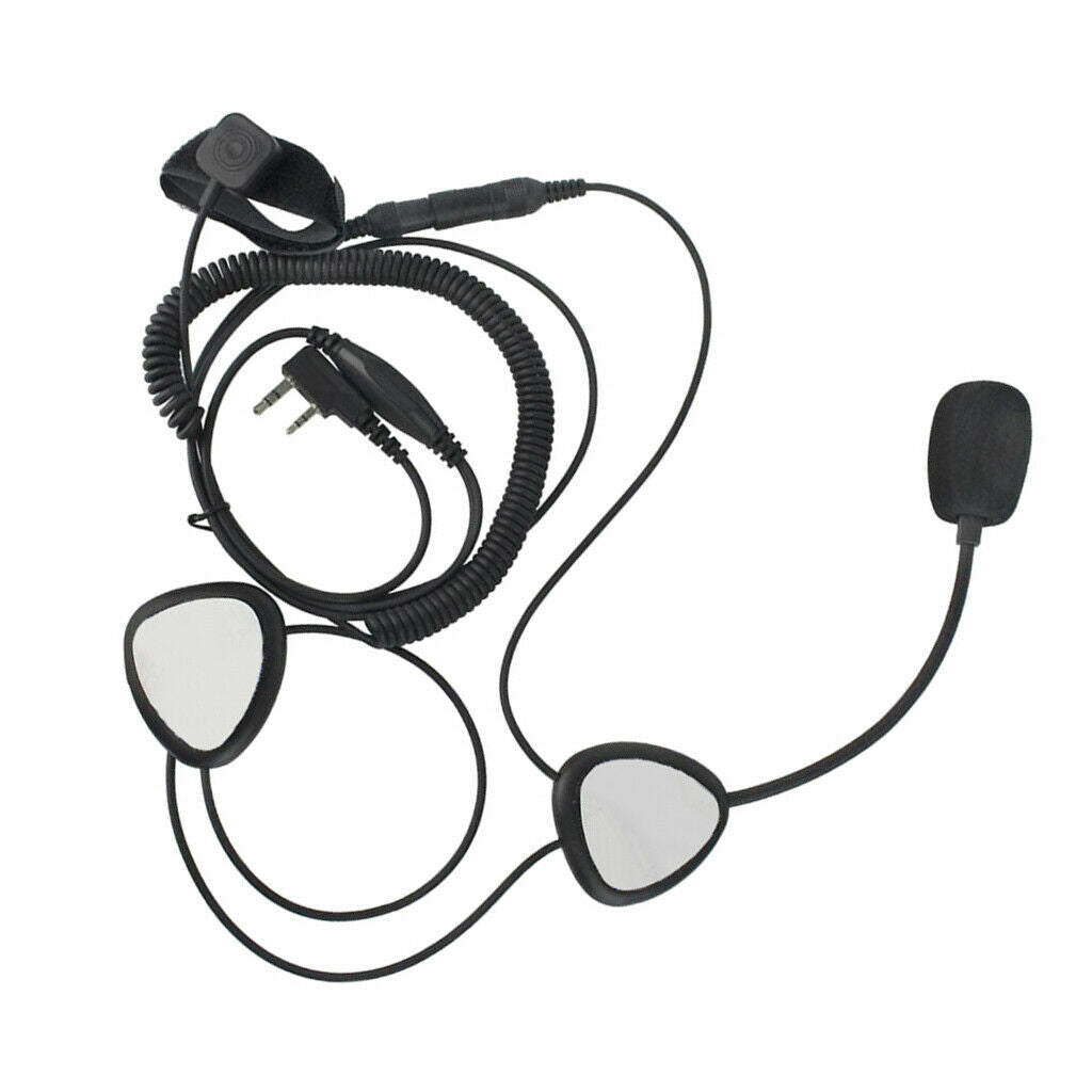 Finger PTT Motorcycle Helmet Headset with MIC Microphone for Baofeng