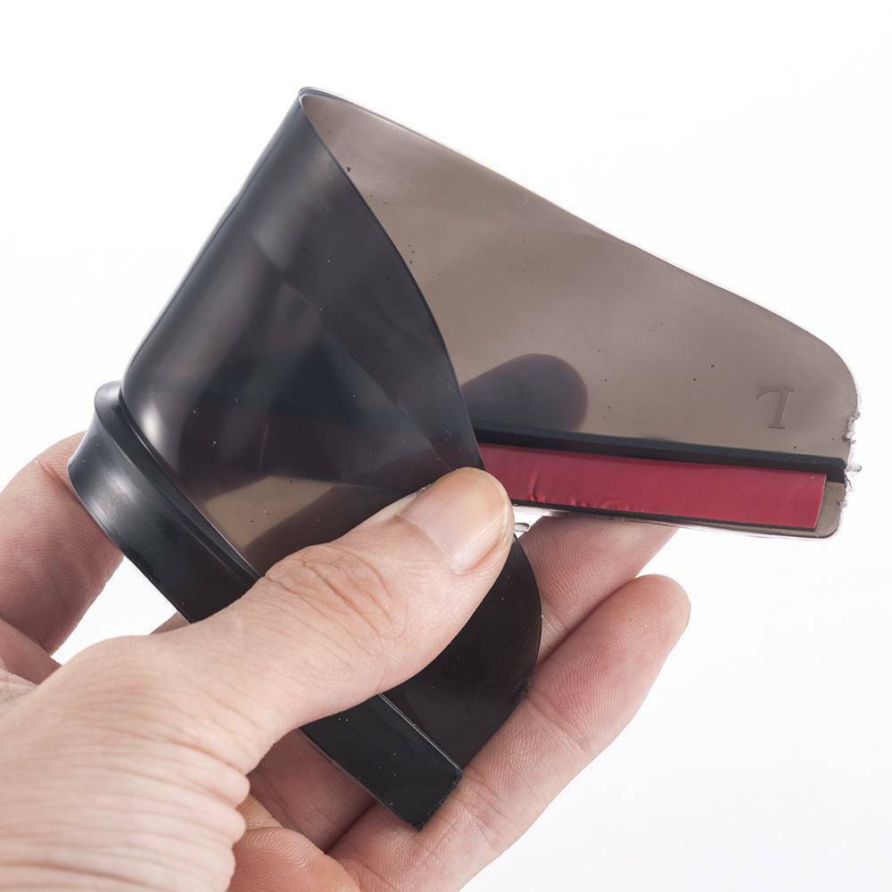 2Pcs Side Rear Mirror Visor Car Accessories Rain Snow Guard Black Eyebrow Set ~