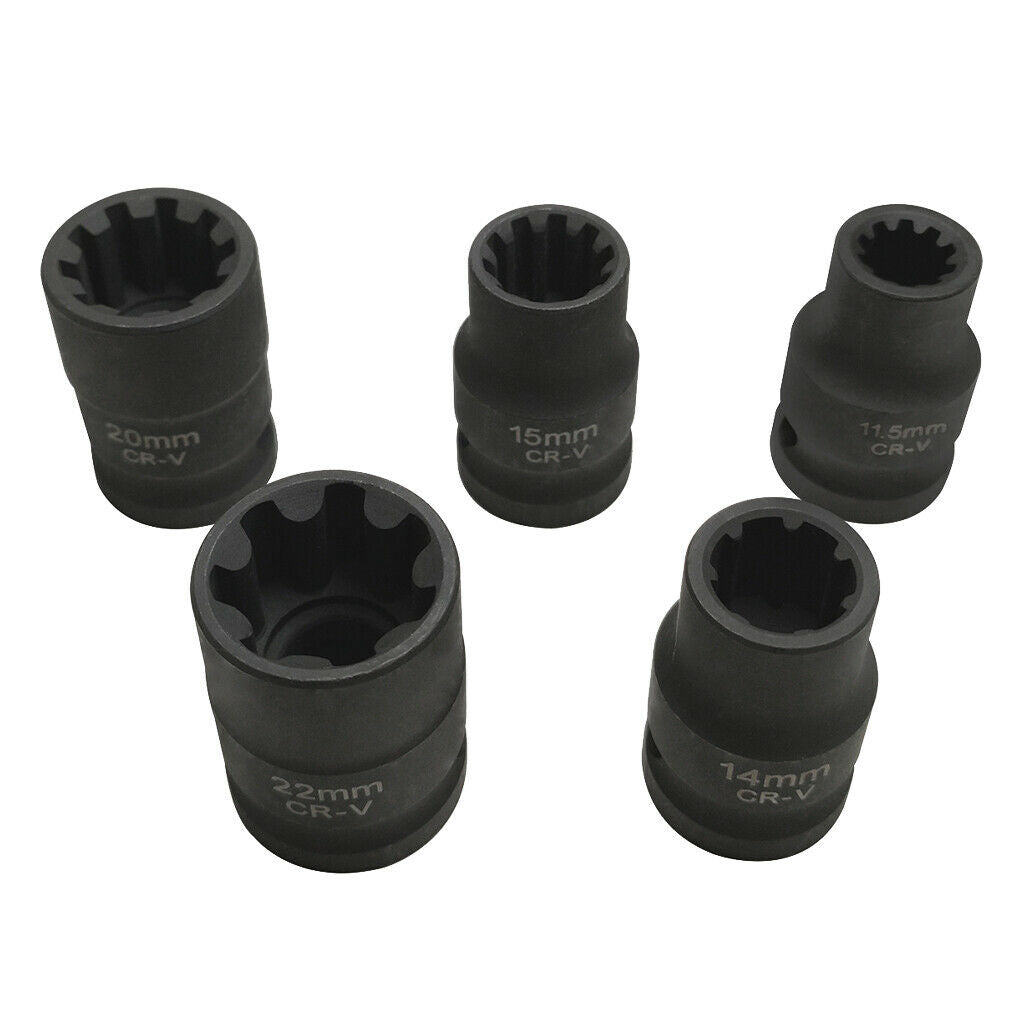 5pcs  Brake Caliper Sockets 11.5mm 15mm 20mm 14mm 22mm