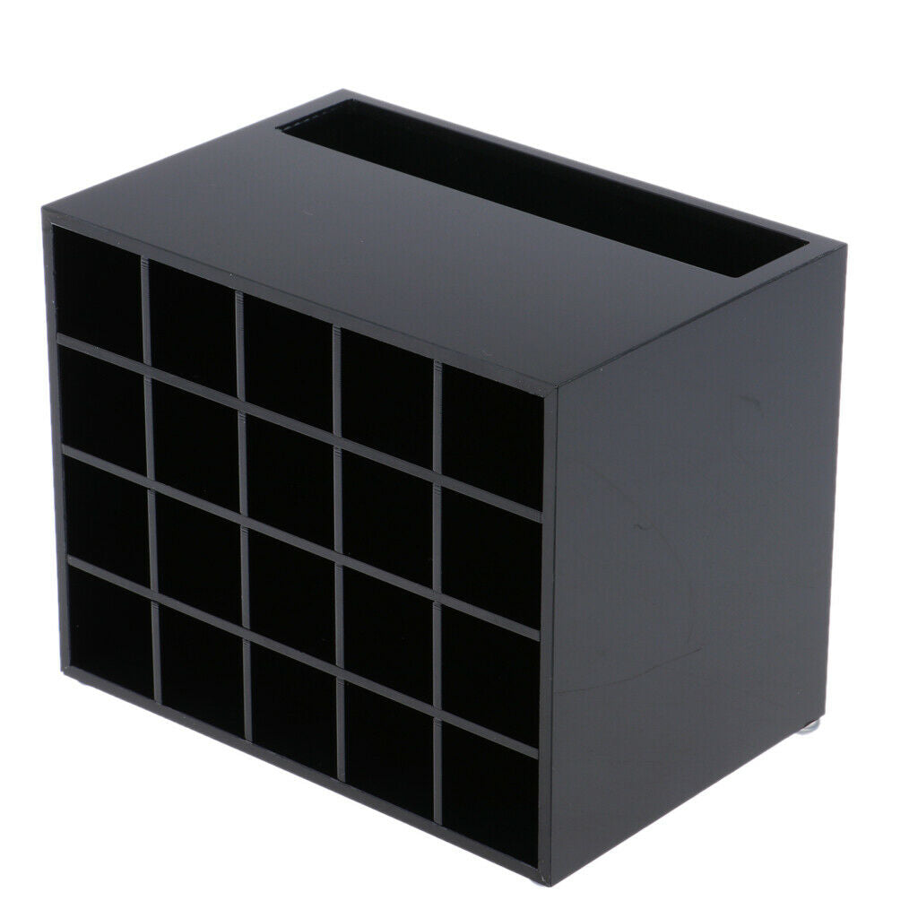 2 Pcs 20 Slots Desk Lipstick Holder Display Cosmetic Organizer Makeup Case