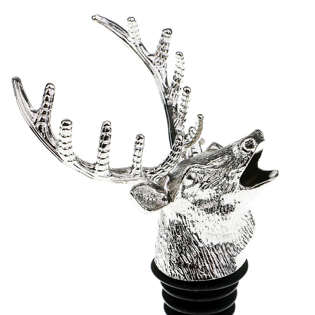 Wine Pourer Shaped Deer Head Decorative Accessory For