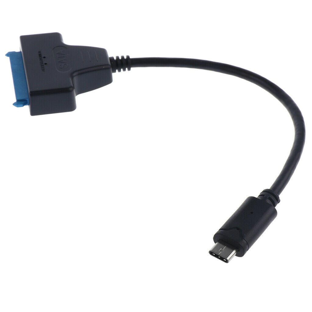 USB 3.1 Type C to SATA 22Pin (7 Pin+15 Pin) Converter Cable for 2.5" HDD