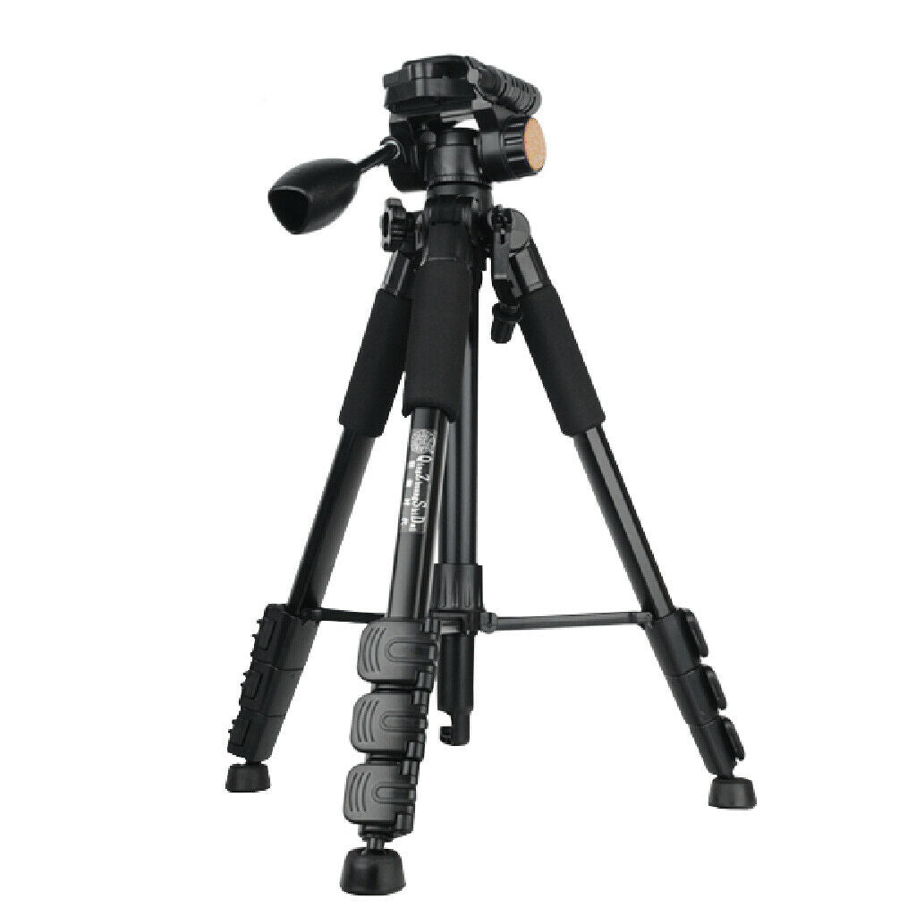 Professional Travel Tripod Pan Head Aluminum Portable for DSLR Camera