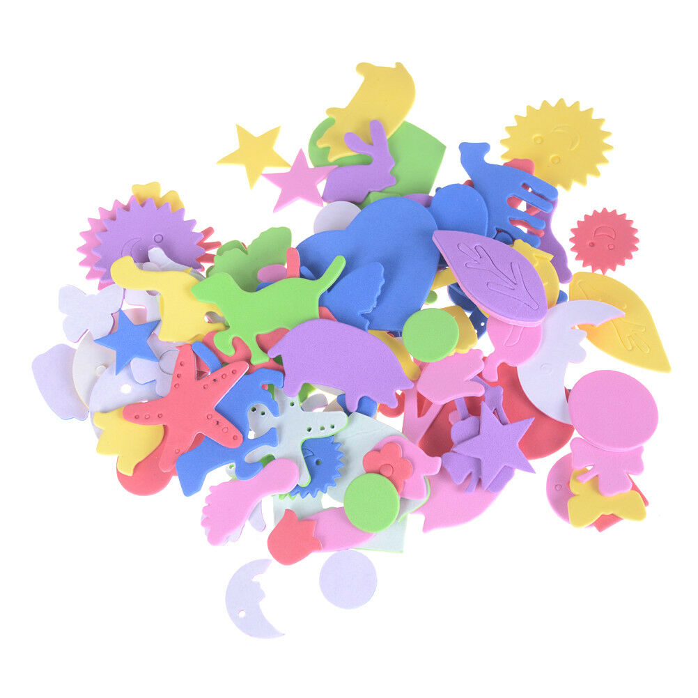 110Pcs Mixed Animal All Shape Foam Stickers KindergartenRRF_DD