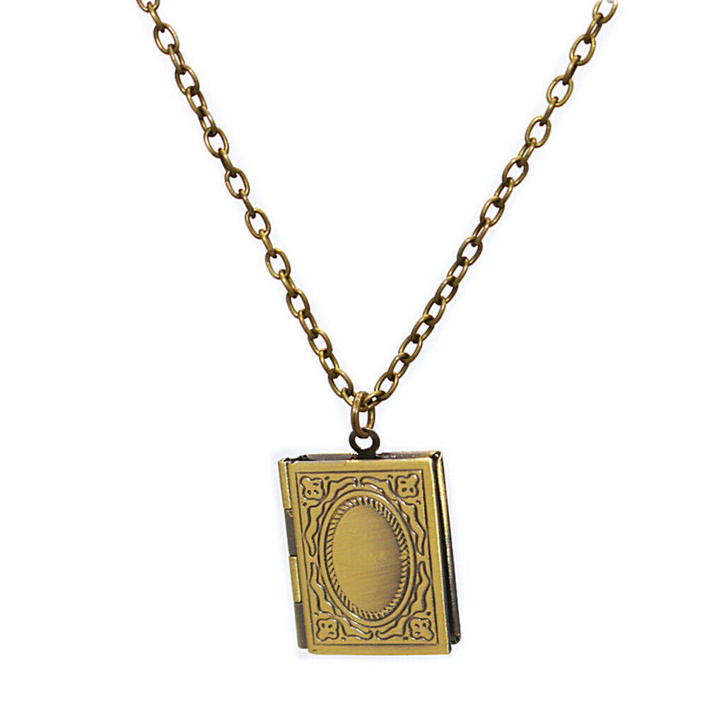 Retro Womens Religious Necklace DIY Lipstick Perfume Lockets Chain Jewelry