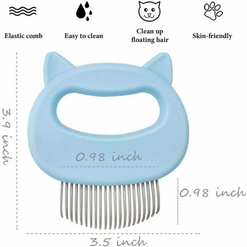Pet Cat Dog Massage Shell Comb Grooming Hair Removal Shedding Cleaning Brush HOT