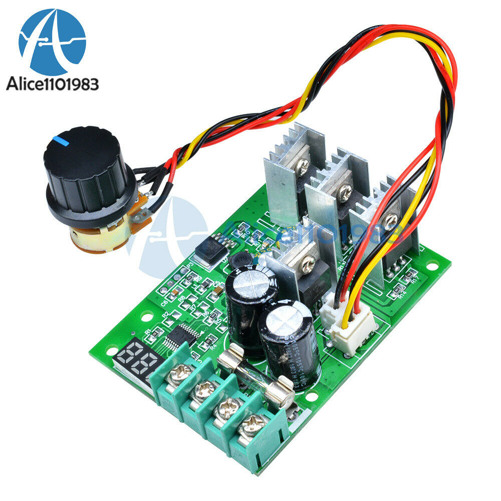 30A DC6-60V PWM Motor Speed Controller Module Dimmer Current Regulator+ Display