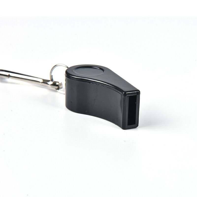 Football Soccer Sports Referee Plastic Whistle Lanyard Emergency Loud Sound Re