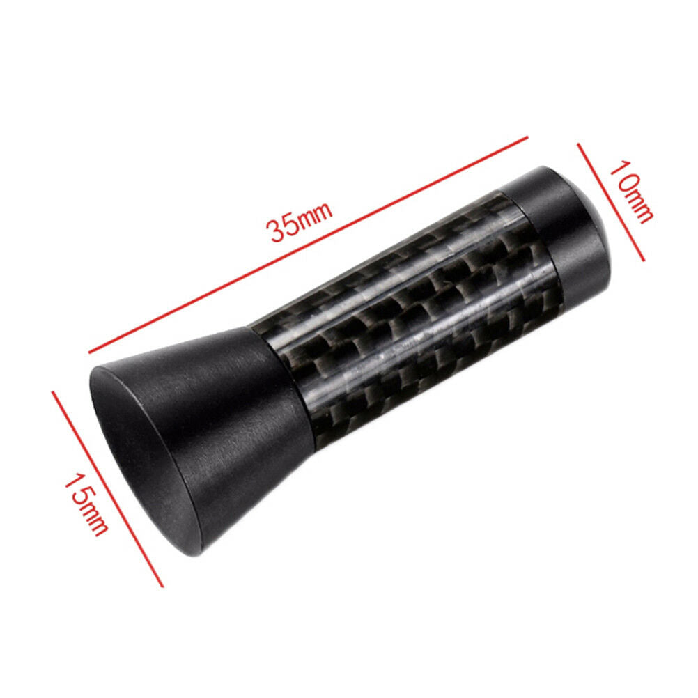 Universal mini 3.5cm carbon fiber screw aluminum car short stubby mast ant.l8