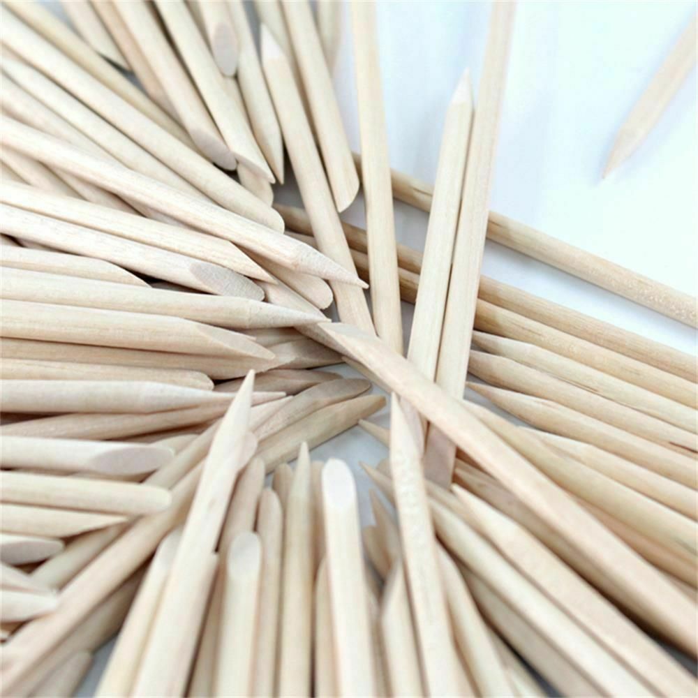Remover Nail Cuticle Pusher Orange Wood Sticks Pedicure Pusher Dual-ended