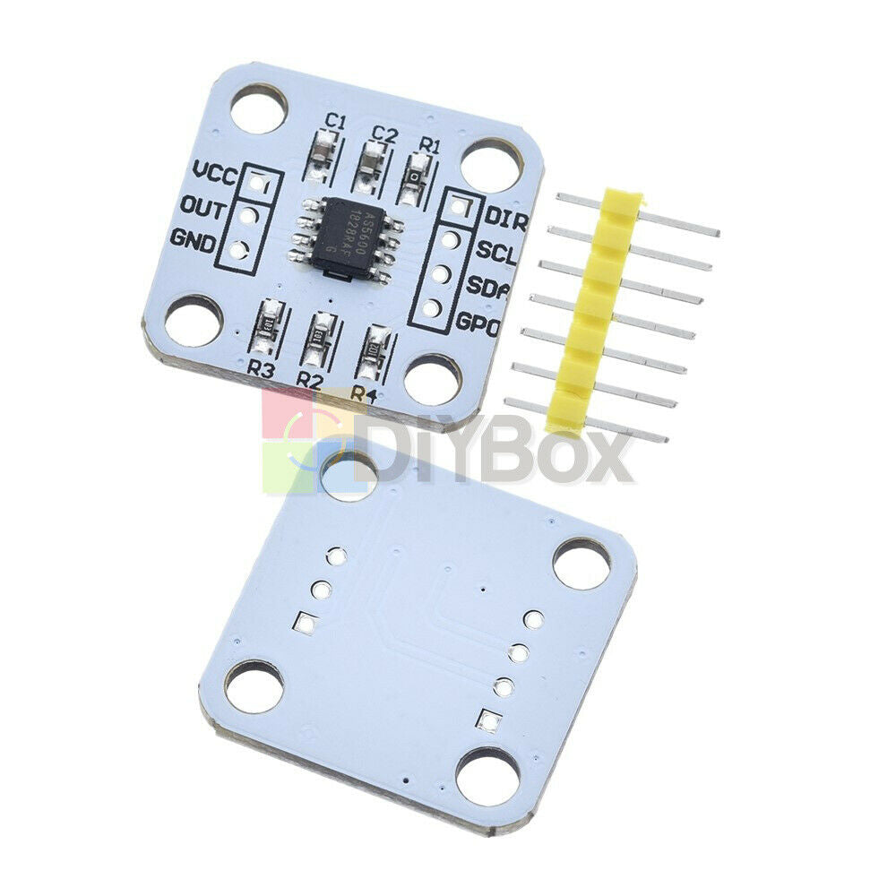 2PCS AS5600 Magnetic Encoder Magnetic Induction Angle Measurement Sensor Module