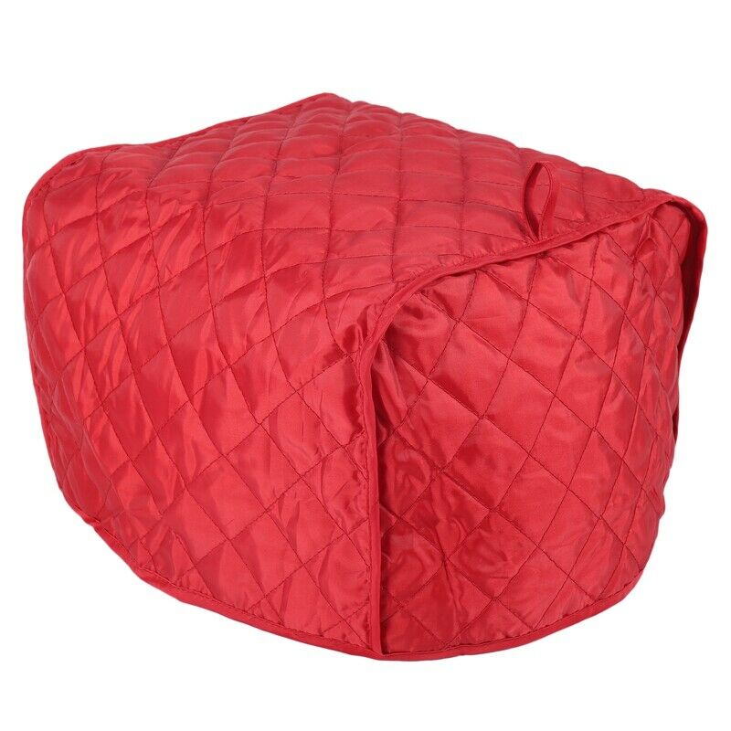 Polyester Quilted Four Slice Toaster Appliance Dust-Proof Cover (Red) O2W4W4