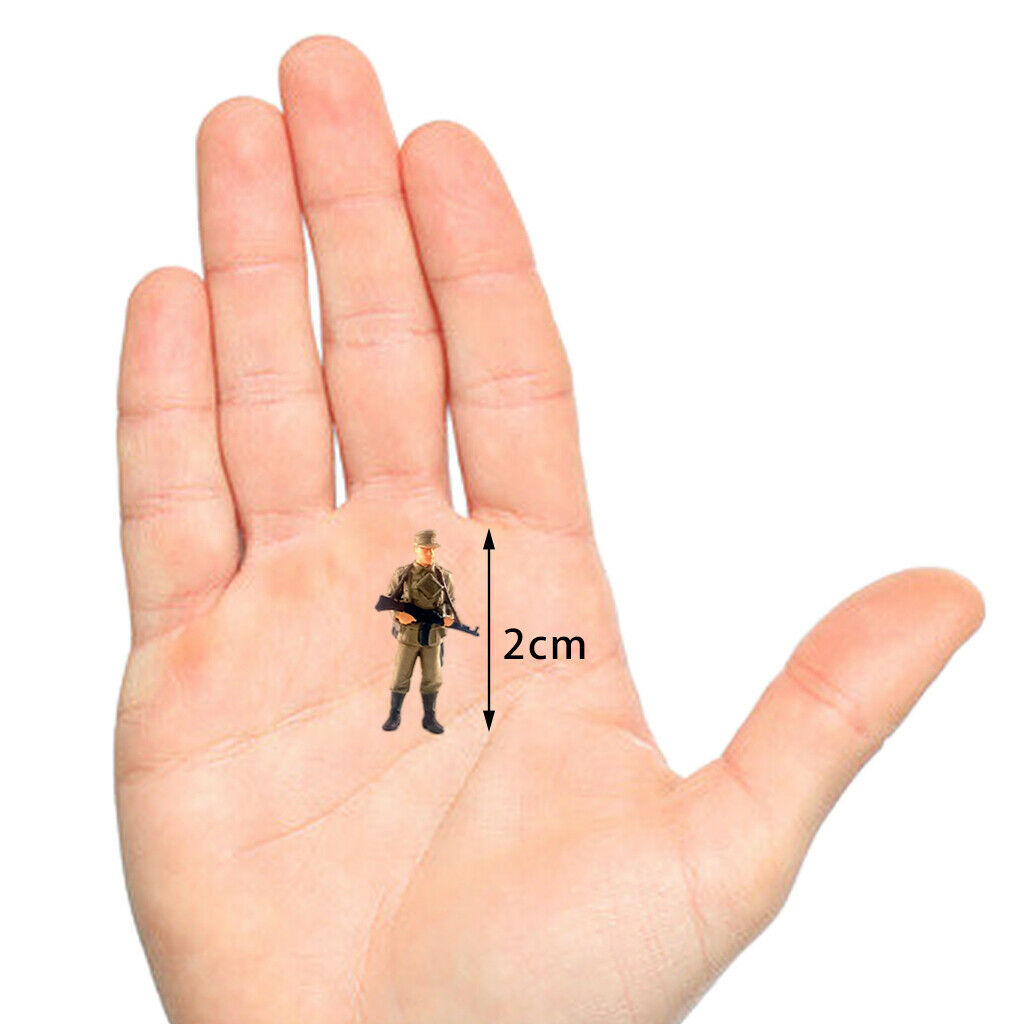 5 Pack 1:72 Hand Painted 2cm Man Soldiers Street Layout Diorama for Matchbox