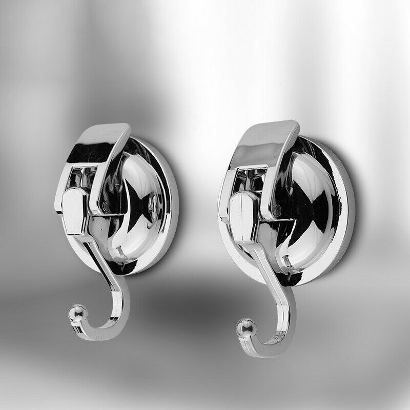 2Pcs Towel Hook With Suction Cup Holder Bathroom Kitchen Hanger Heavy Duty HN US