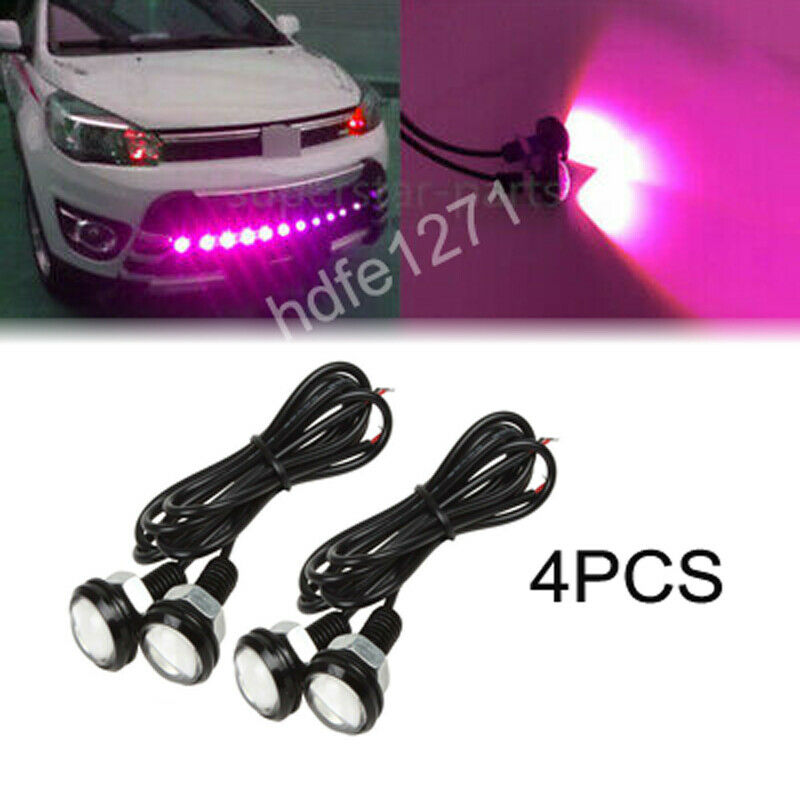 4x Waterproof LED Rock Light for SUV Off-Road Truck Underbody Trail Pink
