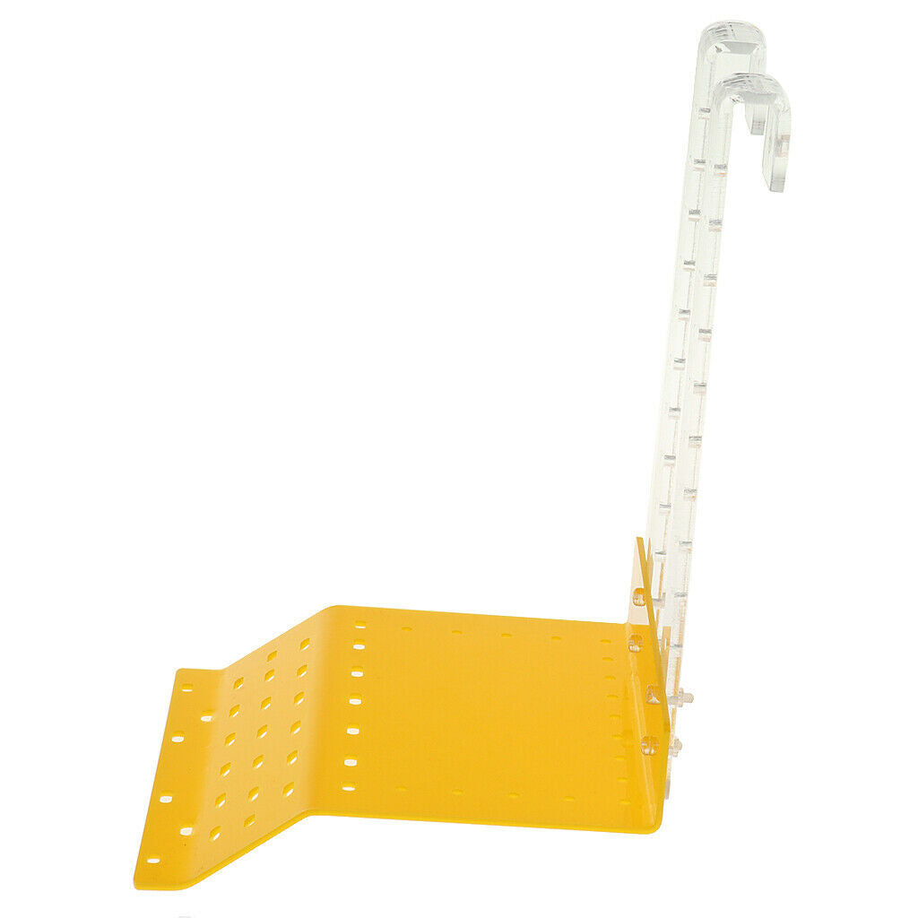 Hanging Hook Yellow Acylic Turtle Ramp Shelf - Tortoise Basking Platform