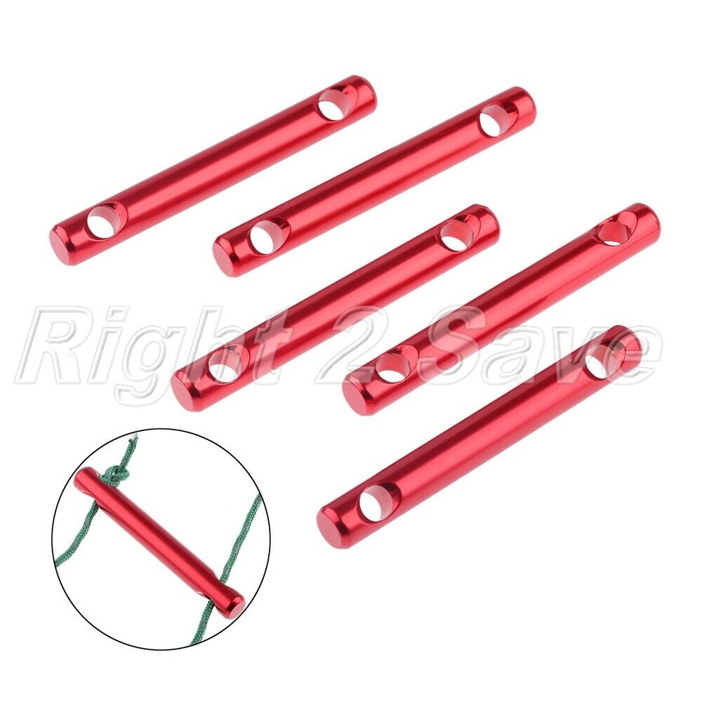5Pcs/Set Anti Slip Tent Rope Buckles 2 Holes Adjust Length Outdoor Camping Tool