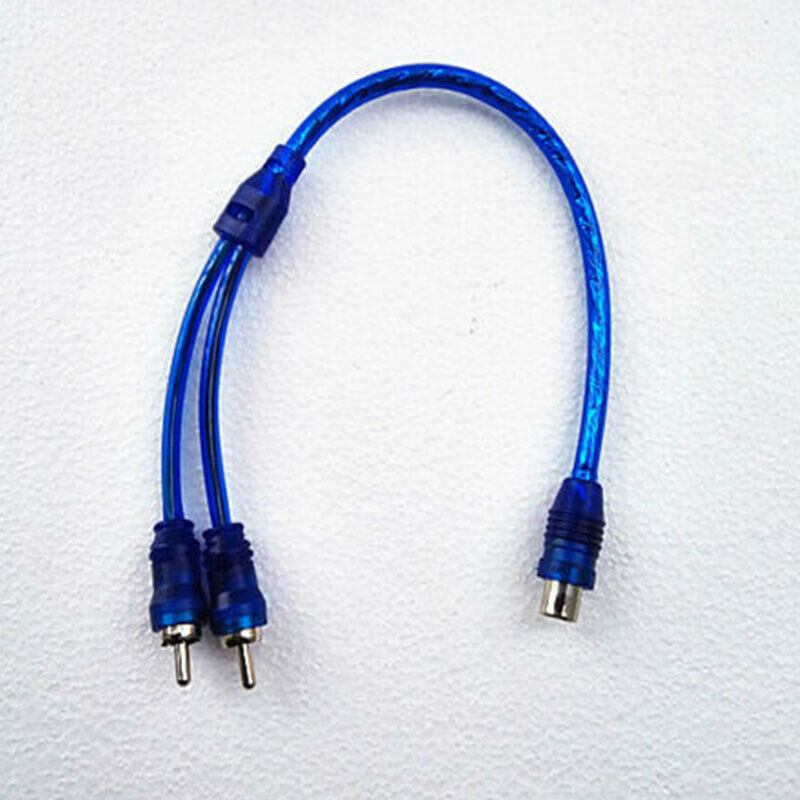 4pcs 7" RCA Audio Cable "Y" Adapter Splitter 1 Female to 2 Male Plug Cable YUCH