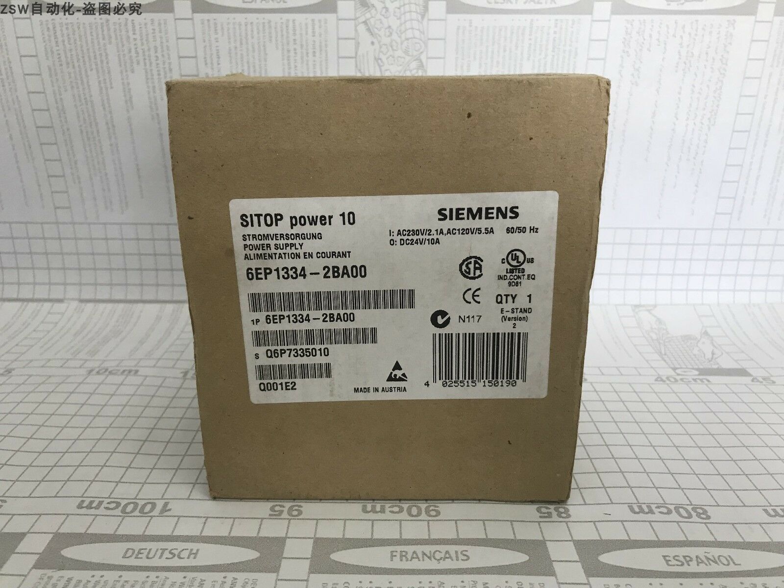 1 PC New Siemens 6EP1334-2BA00 Power Supply In Box