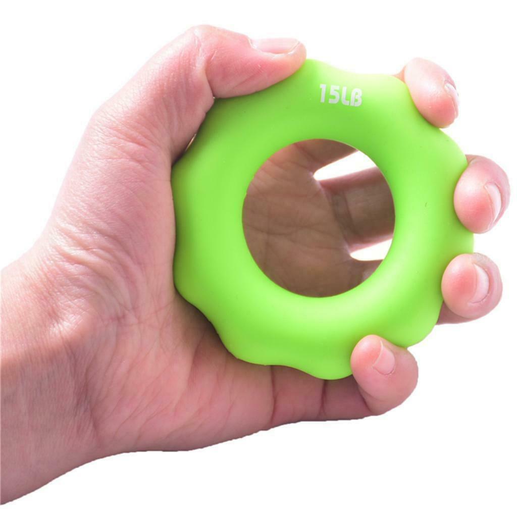 2 Pieces Silicone Hand Grip Strengthener Finger Resistance Bands For Forearm