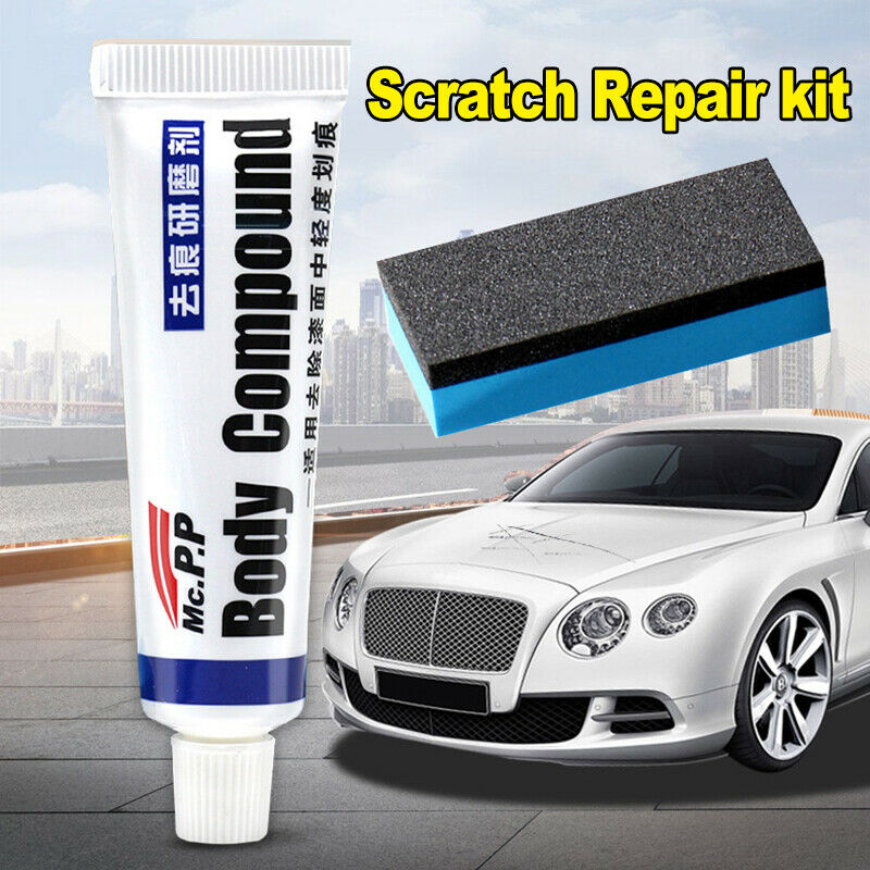 Auto Car Scratch Remover Repair Paint Agent Body Compound Paste Abrasive Kit_US