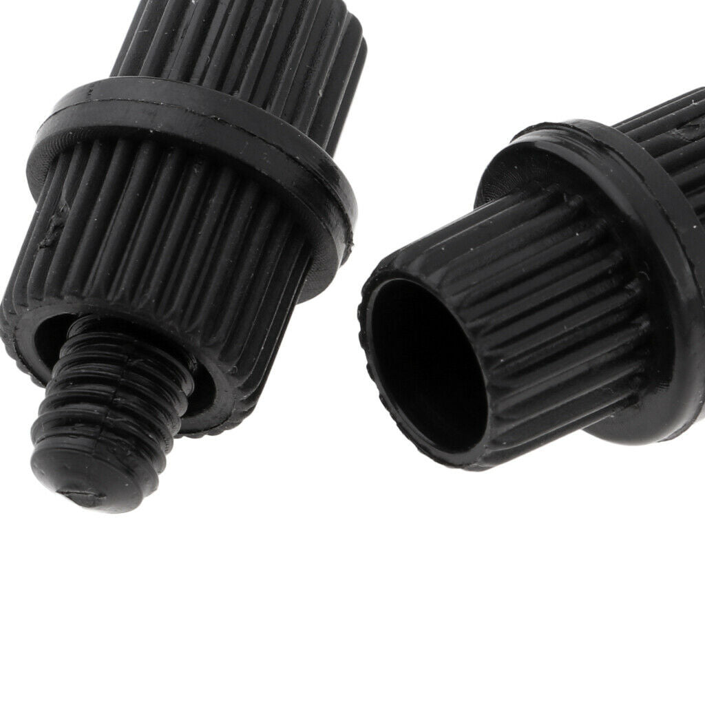 8 Pieces Motorcycles Black Nylon License Plate Frame Fastening Bolts Screws