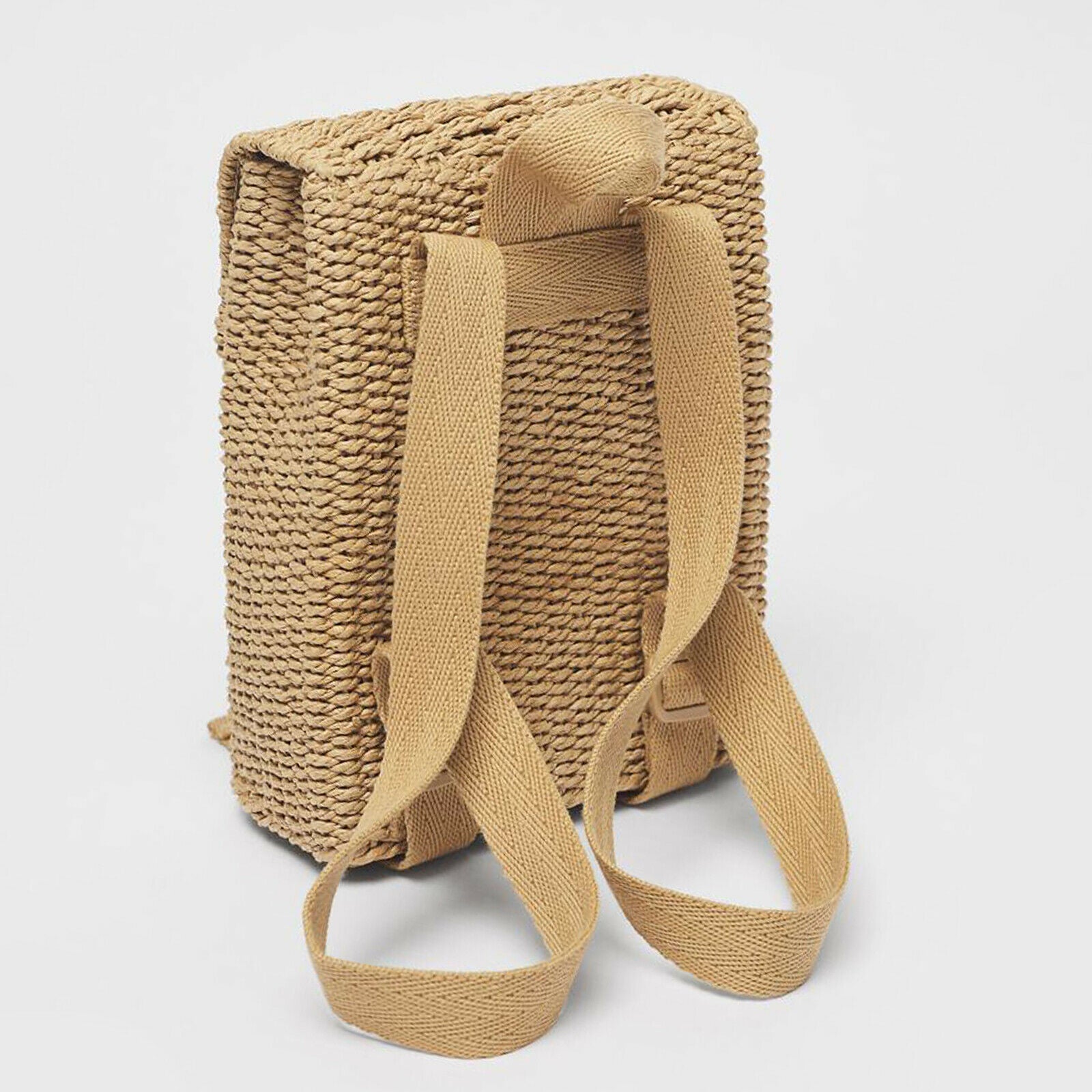 Stylish Straw Backpack Girls Bag Shoulder Pack Vocation Tote Summer Handbags
