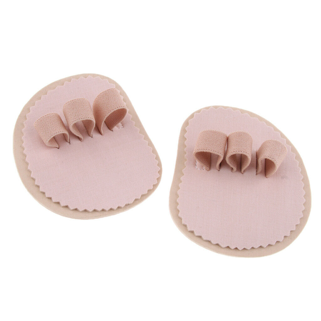 Gel Toe Separators & Spacers - Pack of 2 - 3 Toes Hammer Toe Straighteners,