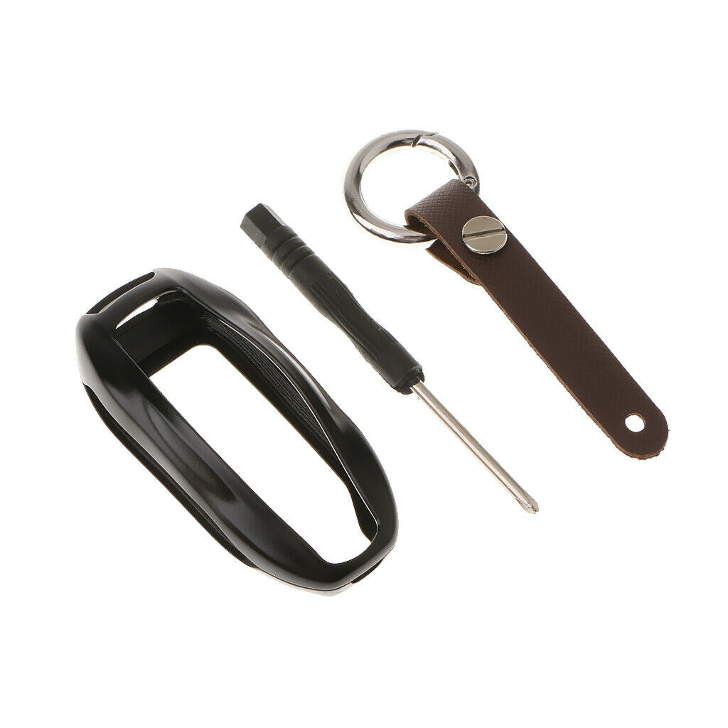 Car Remote Key Fob Aluminum Alloy Protector Case Cover for Tesla black